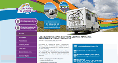 Desktop Screenshot of camping-car95.com